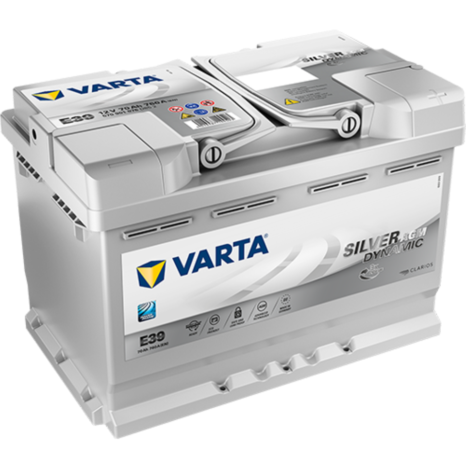 Аккумулятор 6СТ-70 VARTA Silver Dynamic AGM о.п. пуск.ток 760 А (278х175х190) клеммы евро